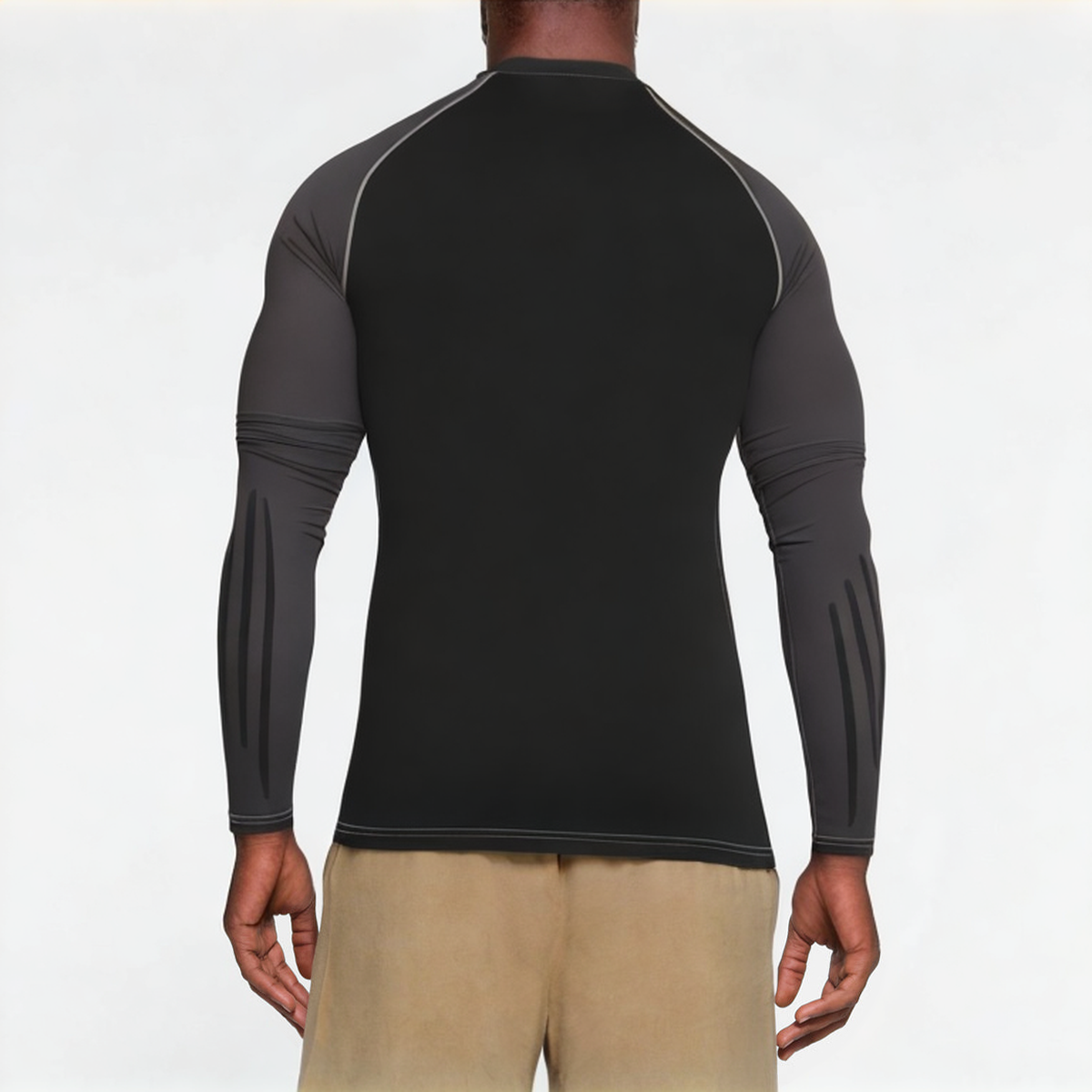 High quality stretch men's sports long sleeves