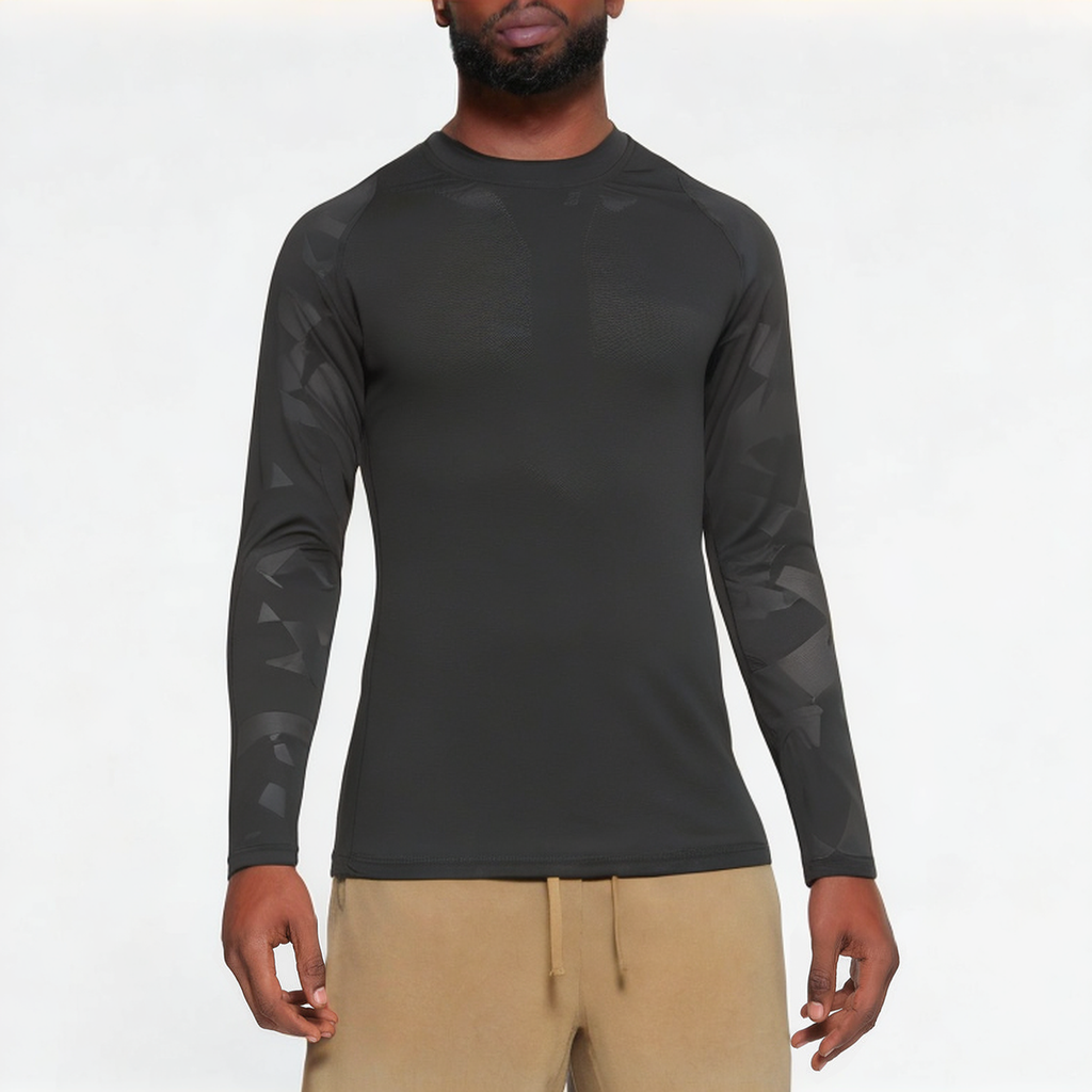 High quality stretch men's sports long sleeves