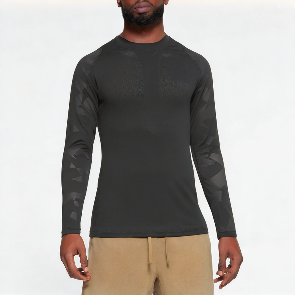 High quality stretch men's sports long sleeves