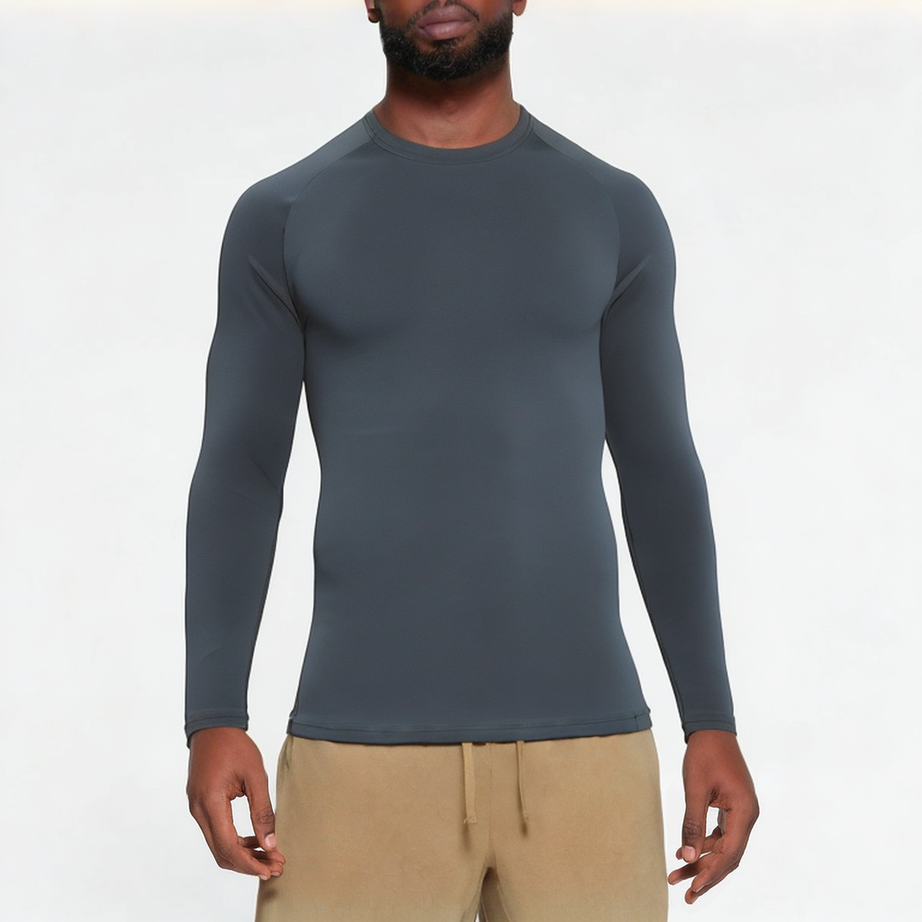Blue lightweight men's sports long sleeve