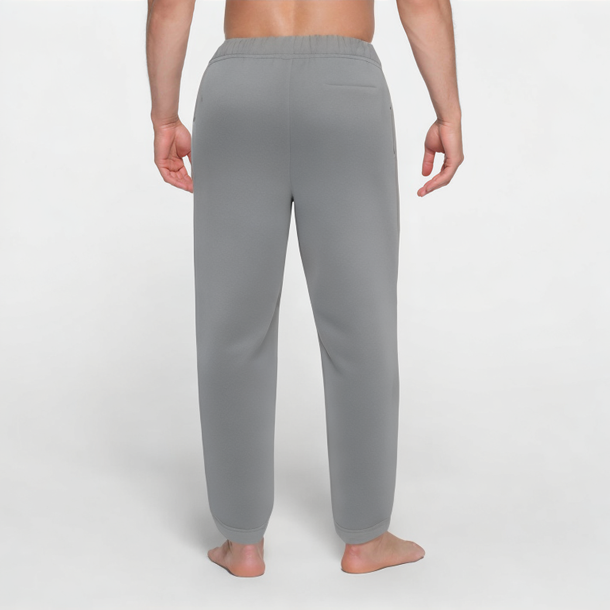 Grey loose-fitting men's sports trousers