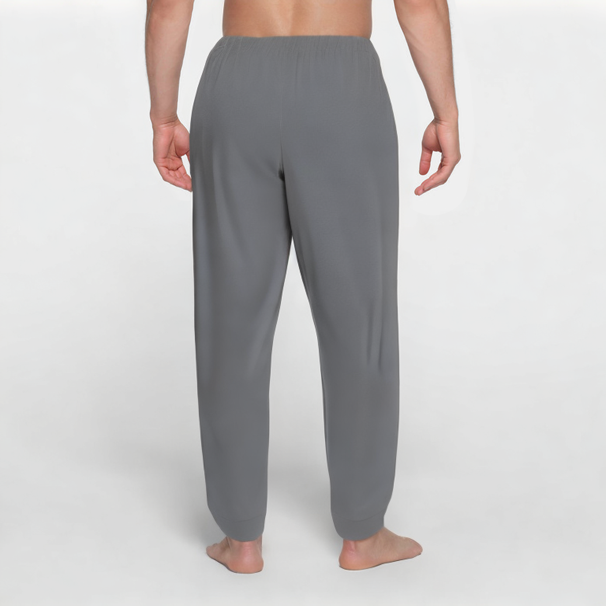 Grey breathable men's sports trousers