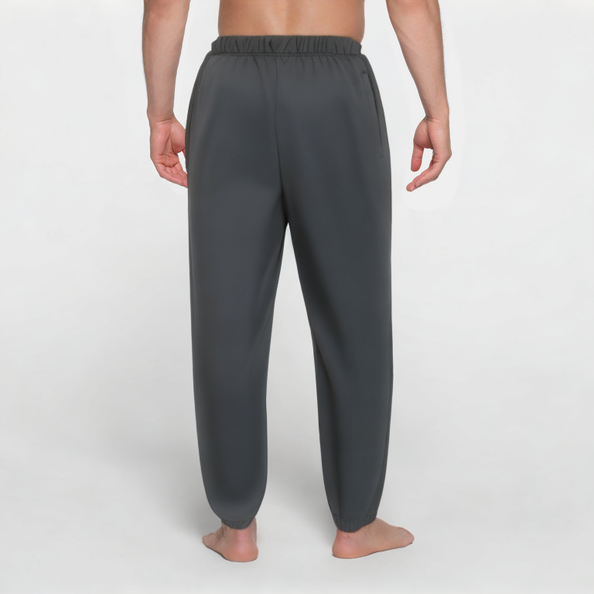 Dark grey breathable men's sports trousers