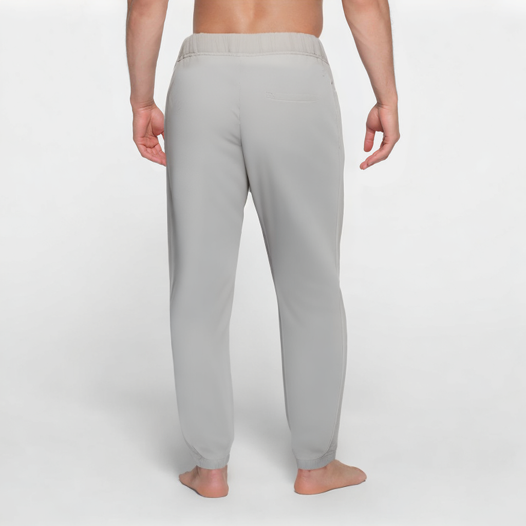 Light grey anti-pilling men's sports trousers