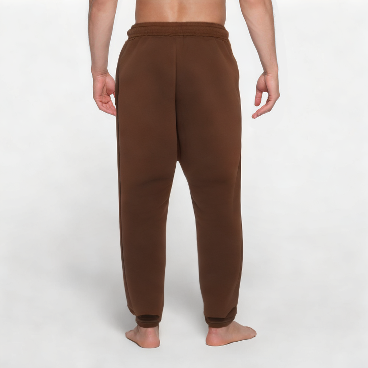 Coffee loose breathable men's sports trousers