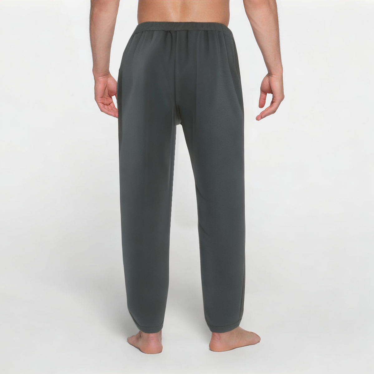 Dark grey loose fit men's sports trousers
