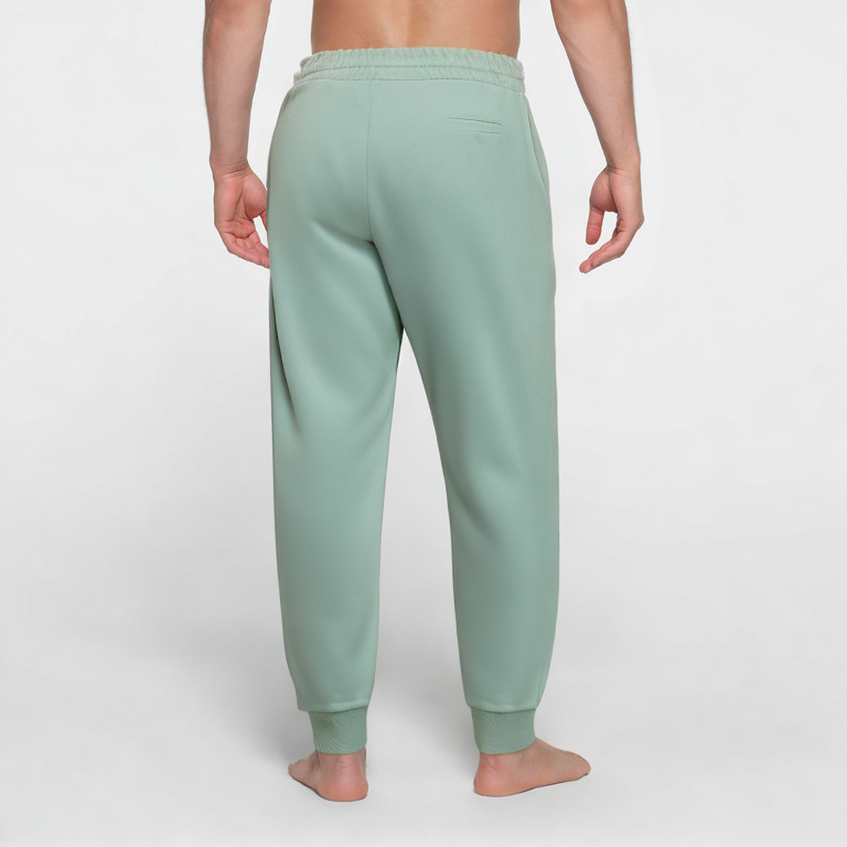 Green stretch comfort men's sports trousers