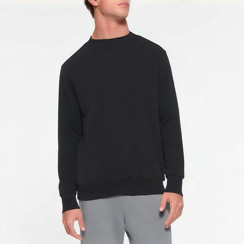 Black breathable comfortable men's sweatshirt