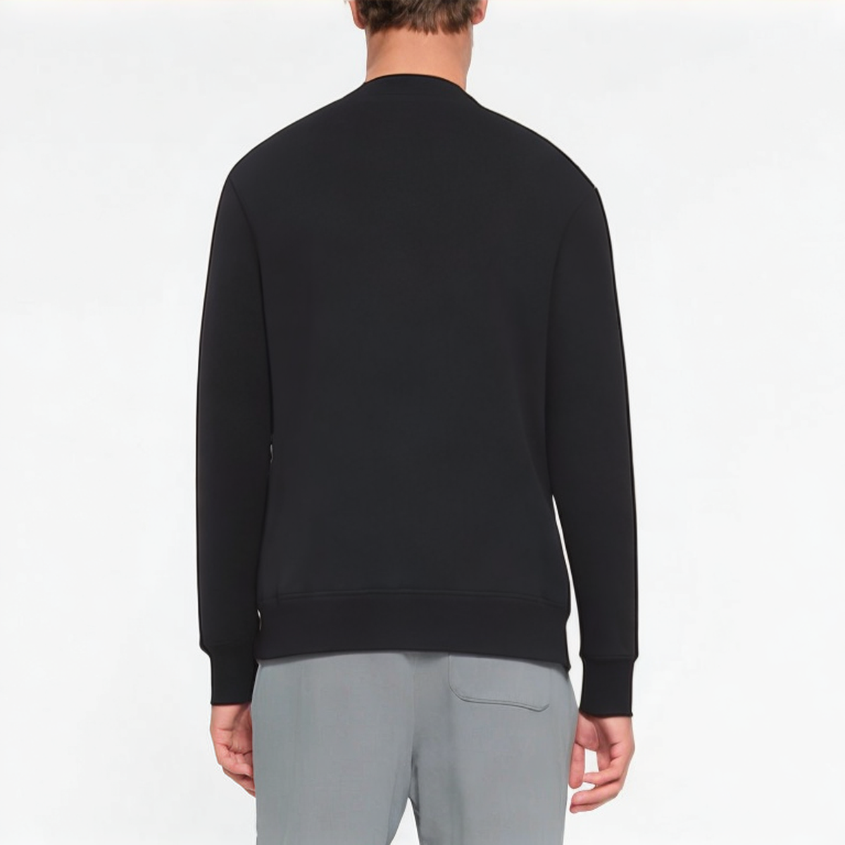 Black breathable comfortable men's sweatshirt
