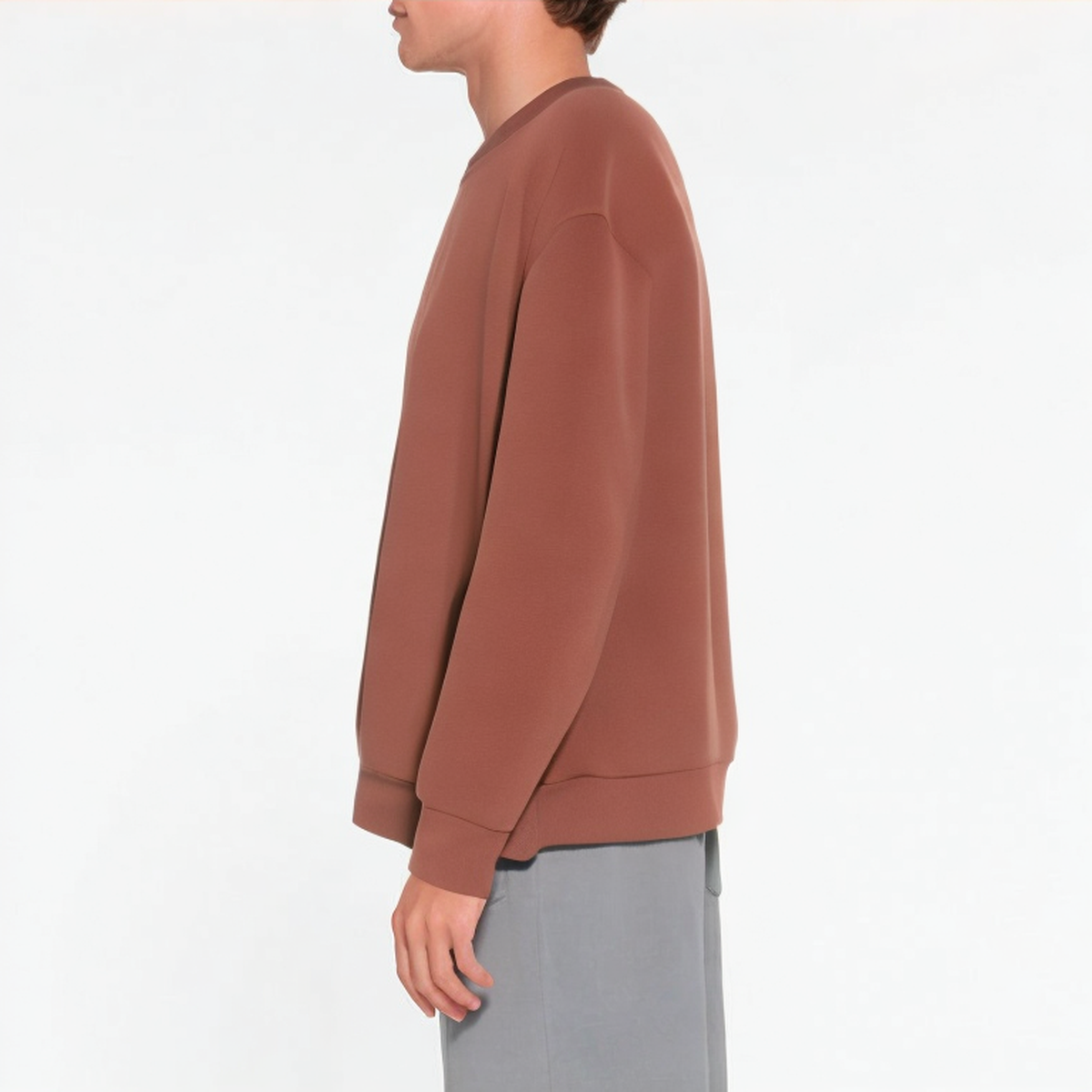 Breathable crew neck men's sweatshirt