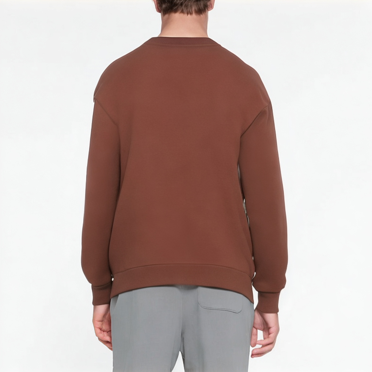 Breathable crew neck men's sweatshirt