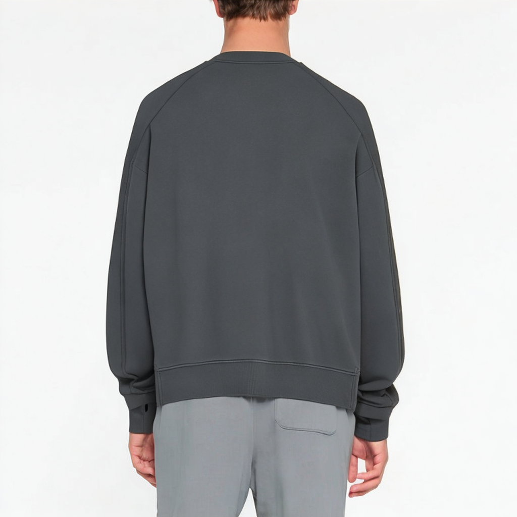 Vintage washed crew neck men's sweatshirt