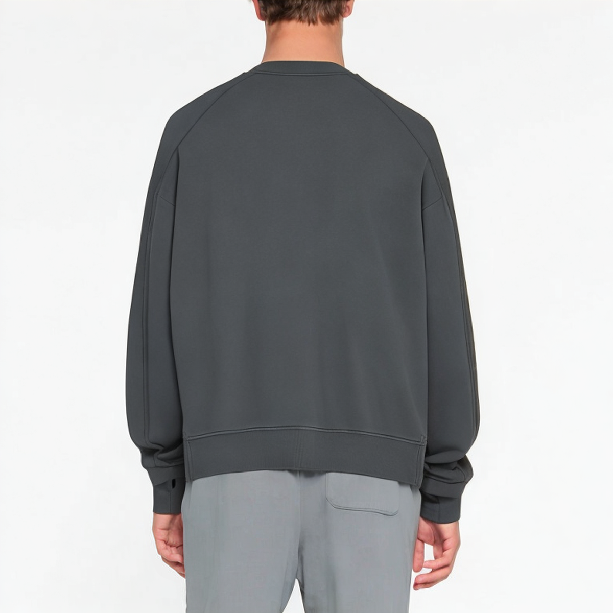 Vintage washed crew neck men's sweatshirt