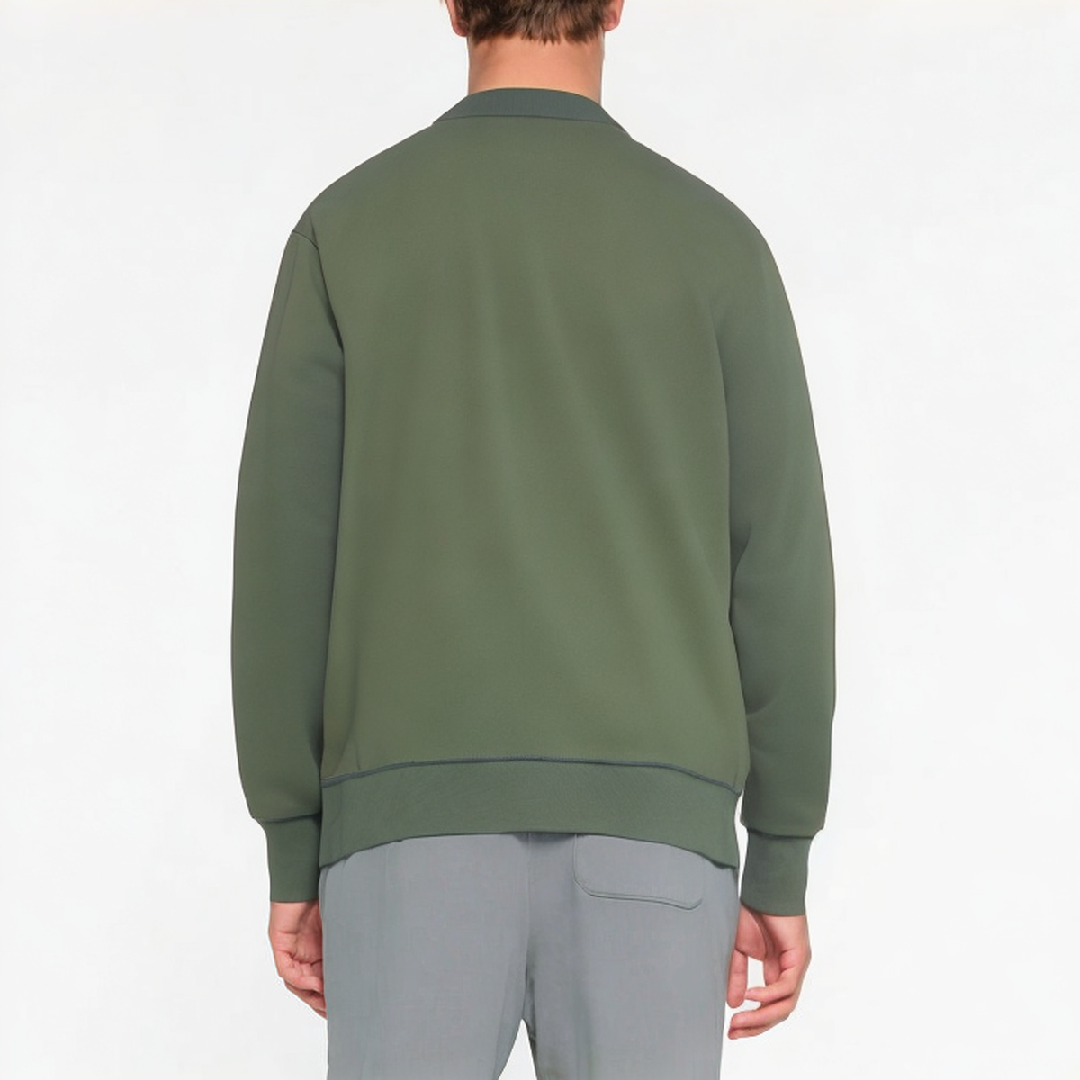 Thickened cotton solid color men's sweatshirt