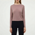 Simple and breathable women's tight long-sleeved T-shirt