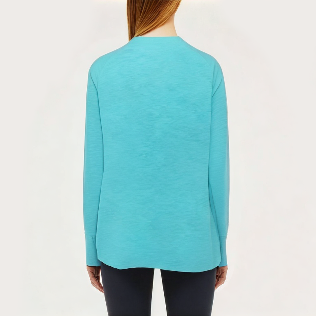 Breathable anti-pilling women's loose long-sleeved T-shirt