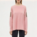 Round neck comfortable women's loose long sleeve T-shirt