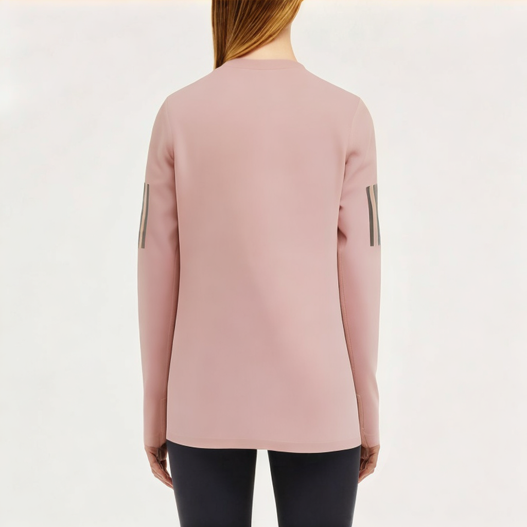 Round neck comfortable women's loose long sleeve T-shirt
