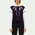 Women's printed cotton sports sweatshirt