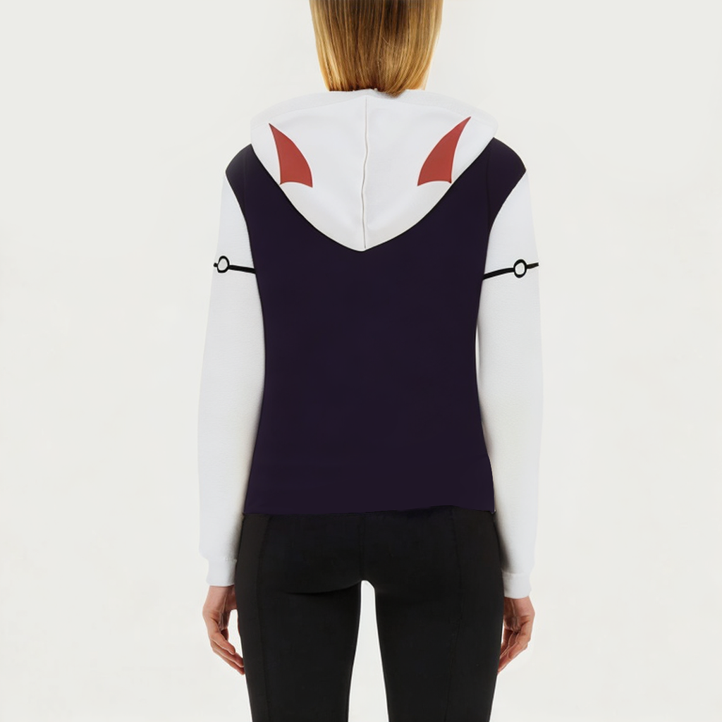 Women's printed cotton sports sweatshirt
