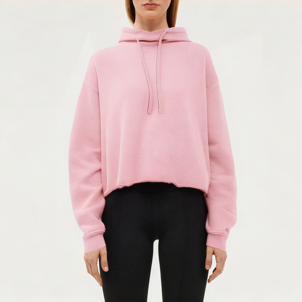 Lightweight pink women's sports sweatshirt