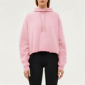 Lightweight pink women's sports sweatshirt