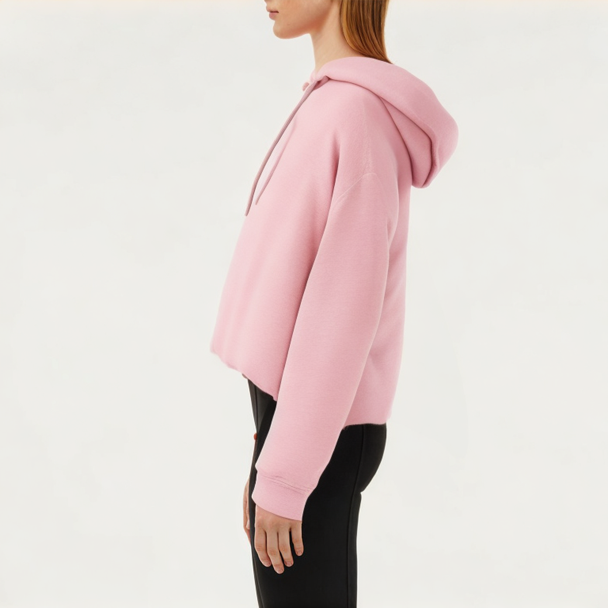 Lightweight pink women's sports sweatshirt