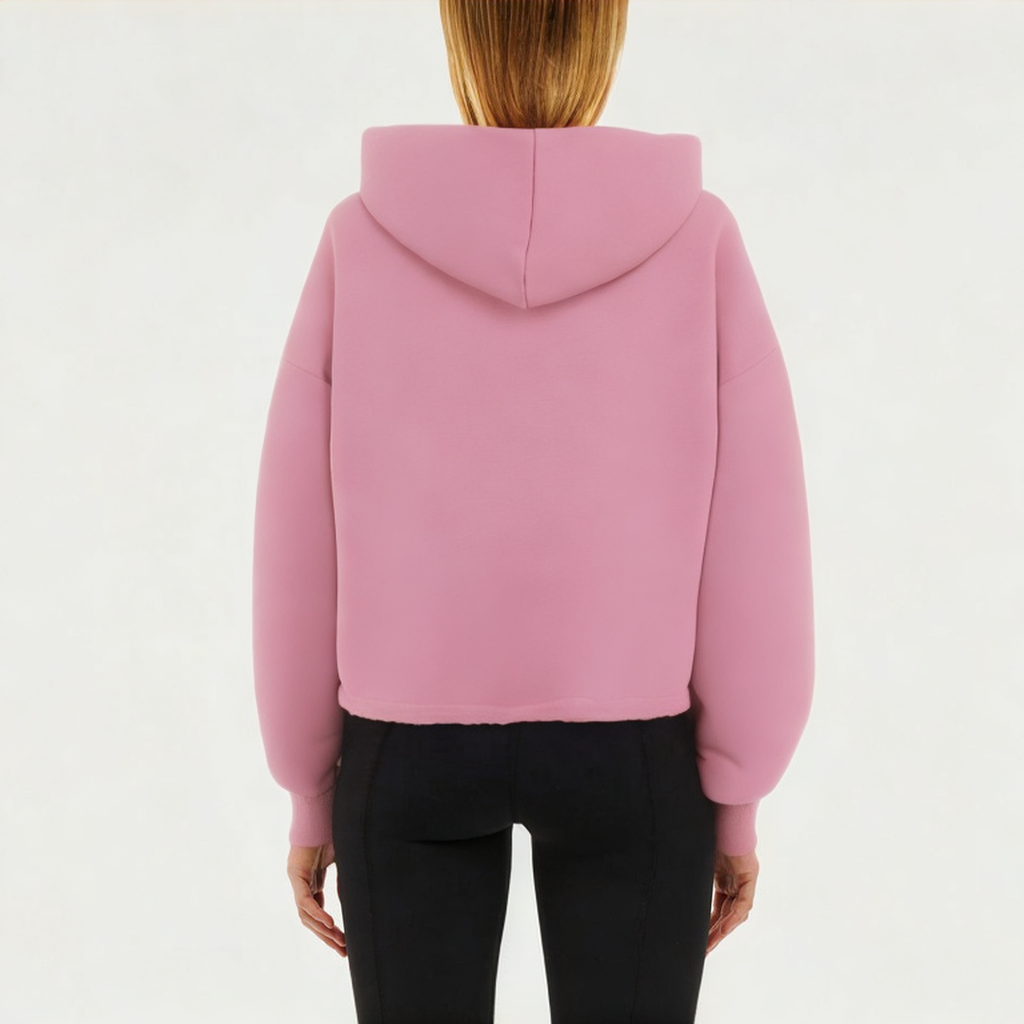 Lightweight pink women's sports sweatshirt