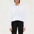 White breathable women's sports sweatshirt