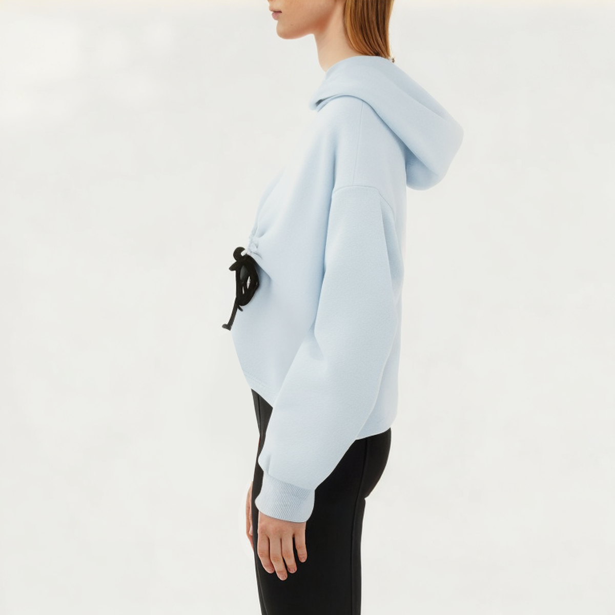 Blue anti-pilling women's sports sweatshirt