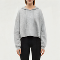 Casual grey women's sports sweatshirt