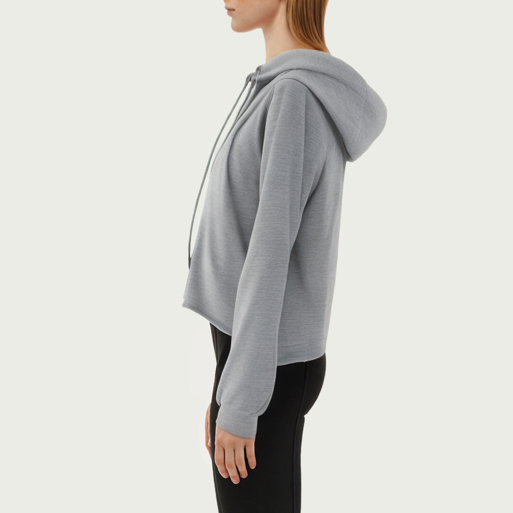 Casual grey women's sports sweatshirt