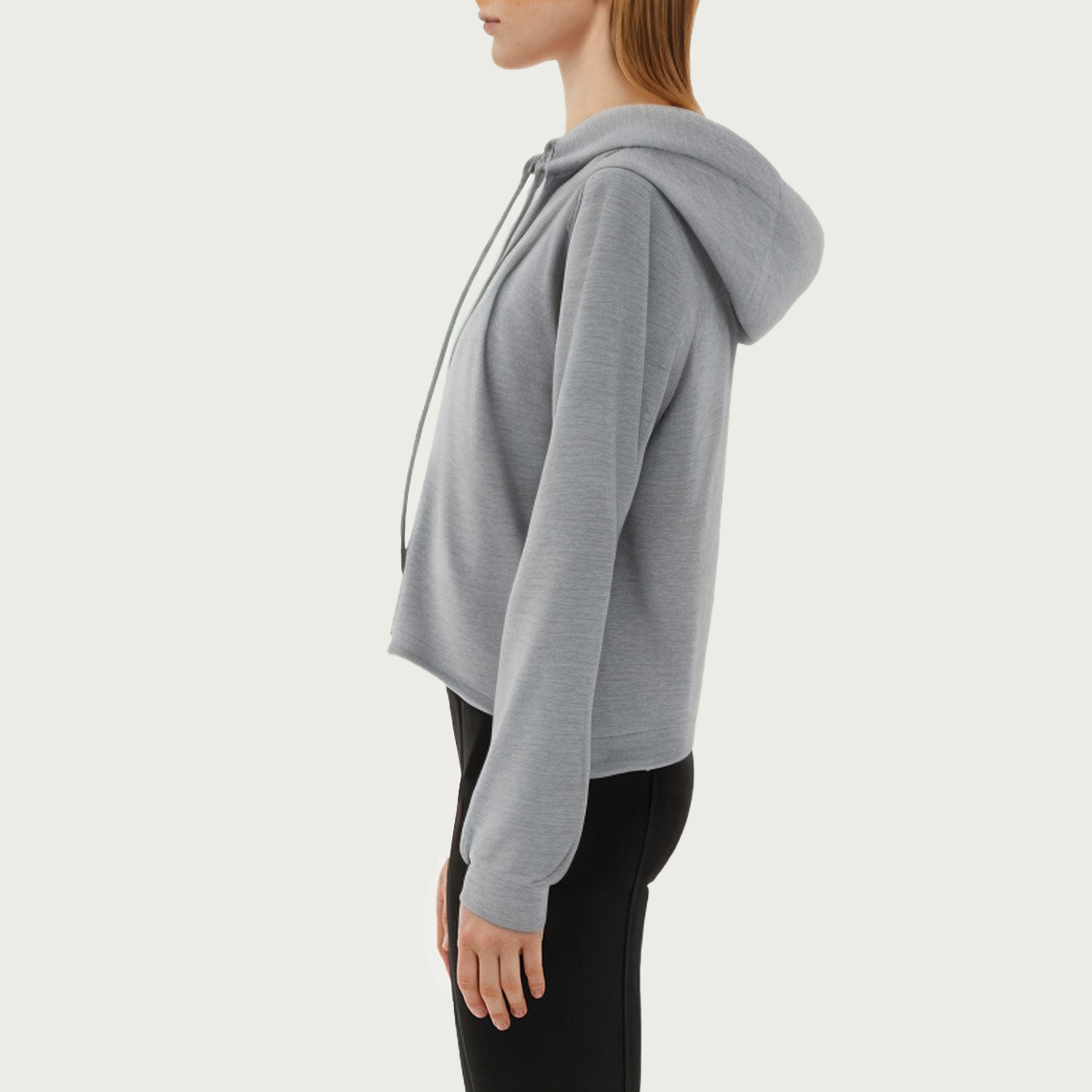 Casual grey women's sports sweatshirt