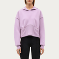 Purple loose women's sports sweatshirt