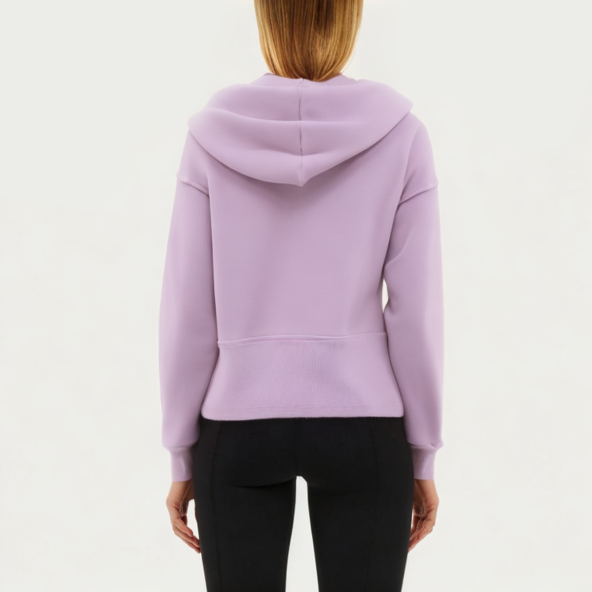 Purple loose women's sports sweatshirt
