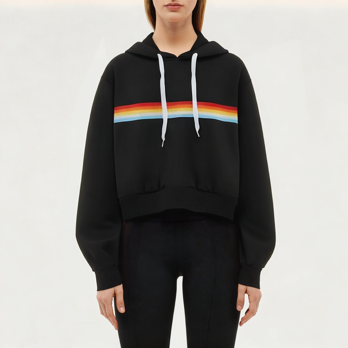 High quality black women's sports sweatshirt
