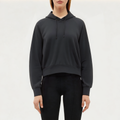 Black breathable women's sports sweatshirt