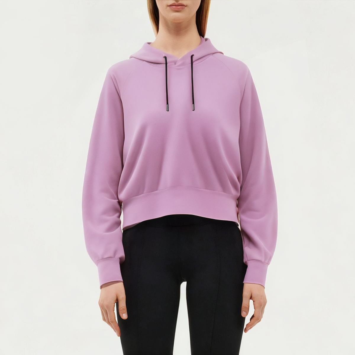 Purple skin-friendly women's sports sweatshirt