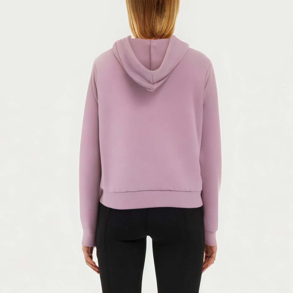 Purple skin-friendly women's sports sweatshirt