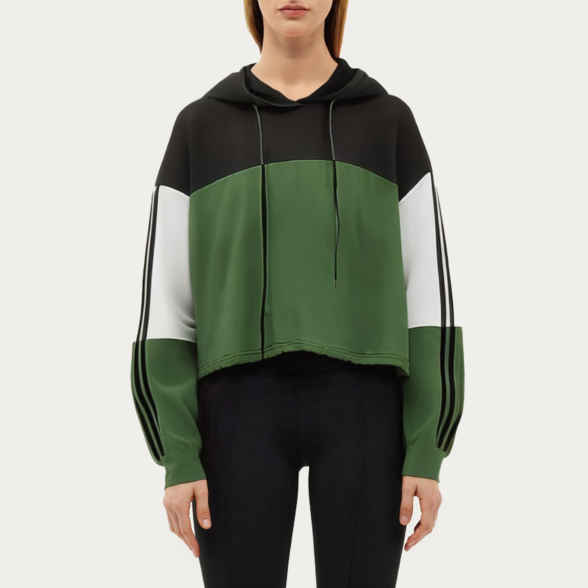 Colorblocked quick-drying women's sports sweatshirt