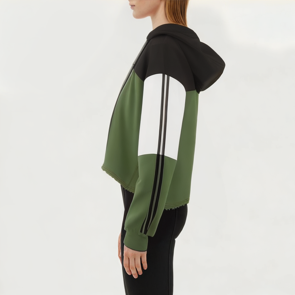 Colorblocked quick-drying women's sports sweatshirt