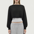 Casual round neck women's loose long-sleeved T-shirt