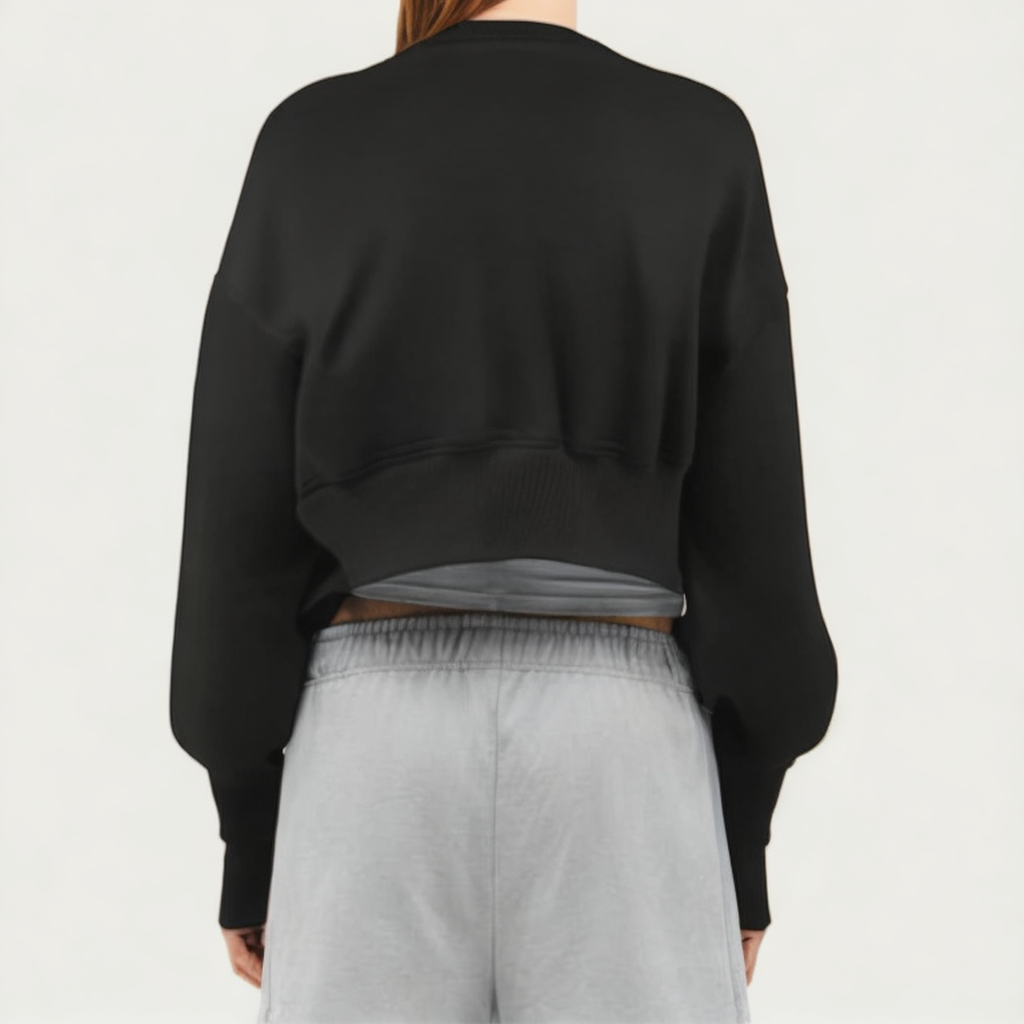 Casual round neck women's loose long-sleeved T-shirt