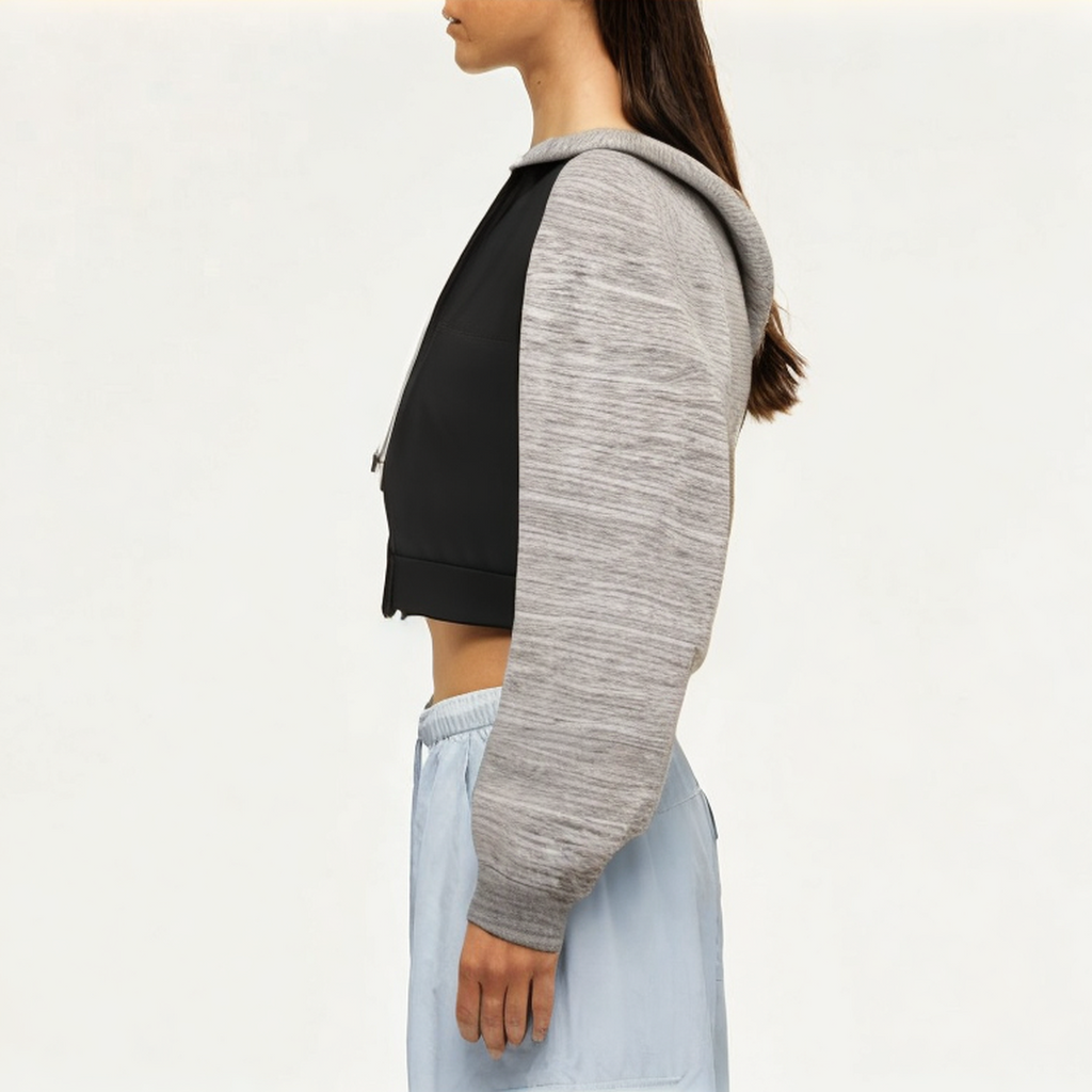 Casual high elastic women's sweatshirt jacket