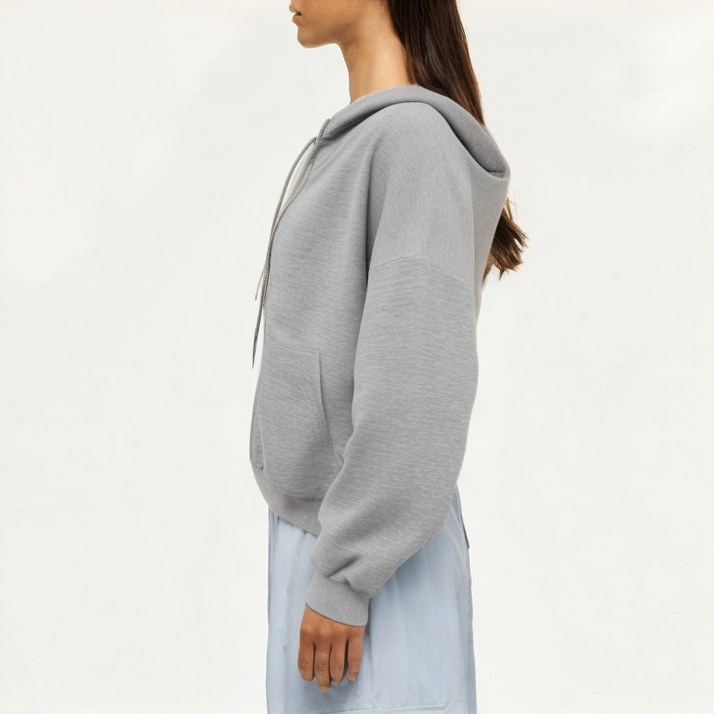 Lightweight stretchy women's sweatshirt jacket