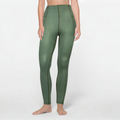 Green seamless women's sports leggings