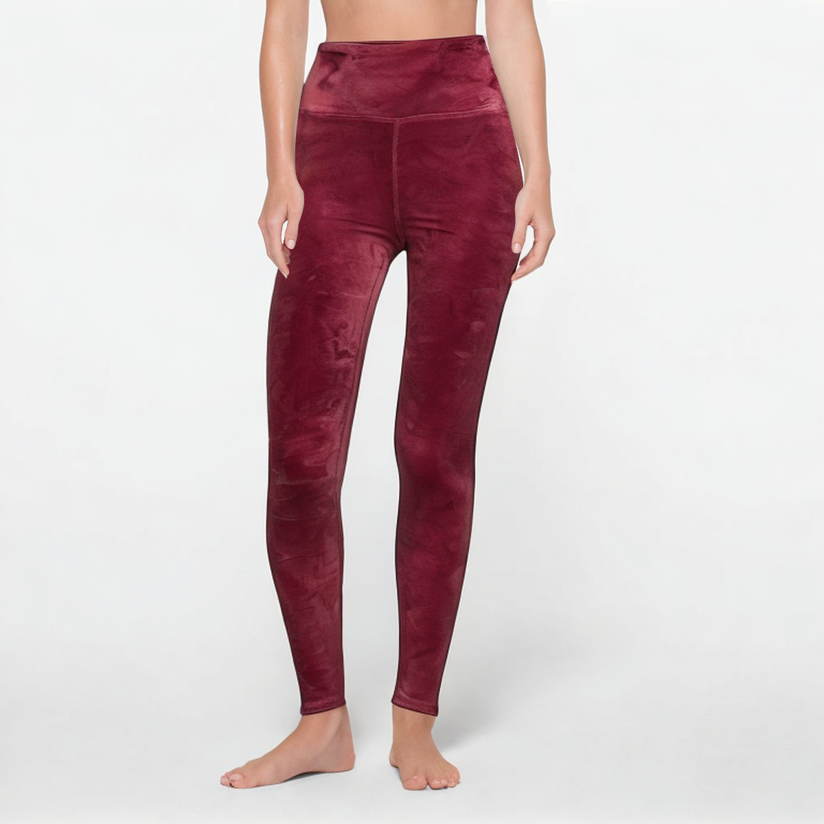 Tie-dye seamless high waist women's sports leggings
