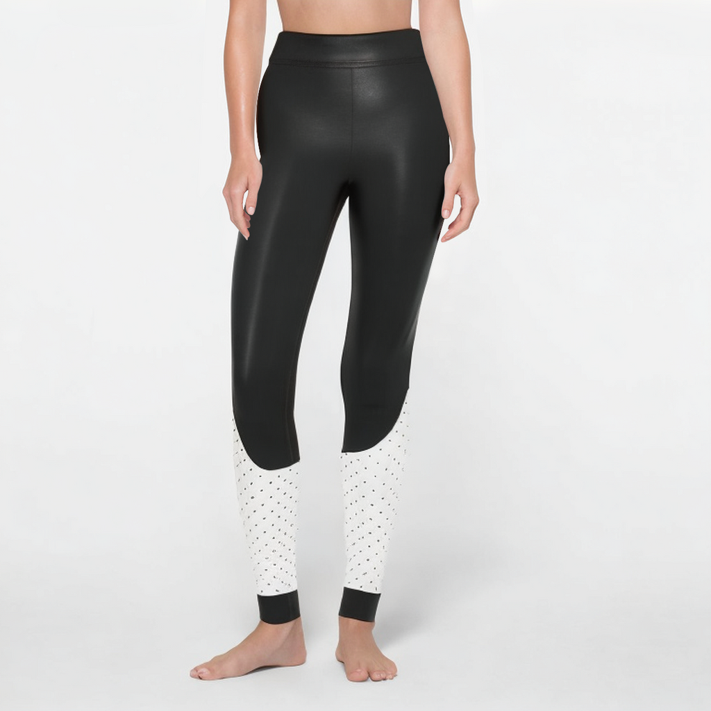 Colorblock soft stretch women's sports leggings