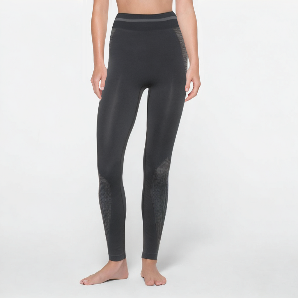 Black high waist women's sports leggings