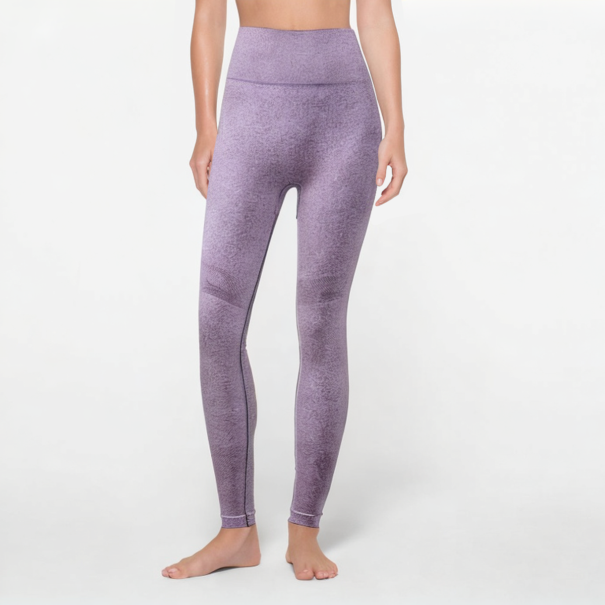 Purple breathable women's sports tights